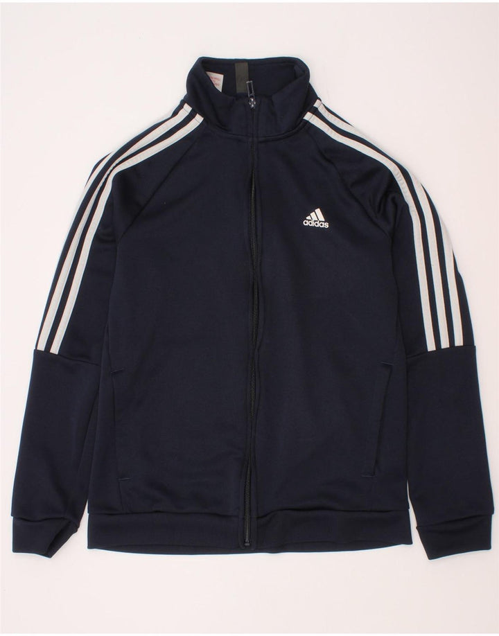 Adidas Chicos Aeroready Chándal Top Chaqueta 11-12 Años Azul Marino Poliéster