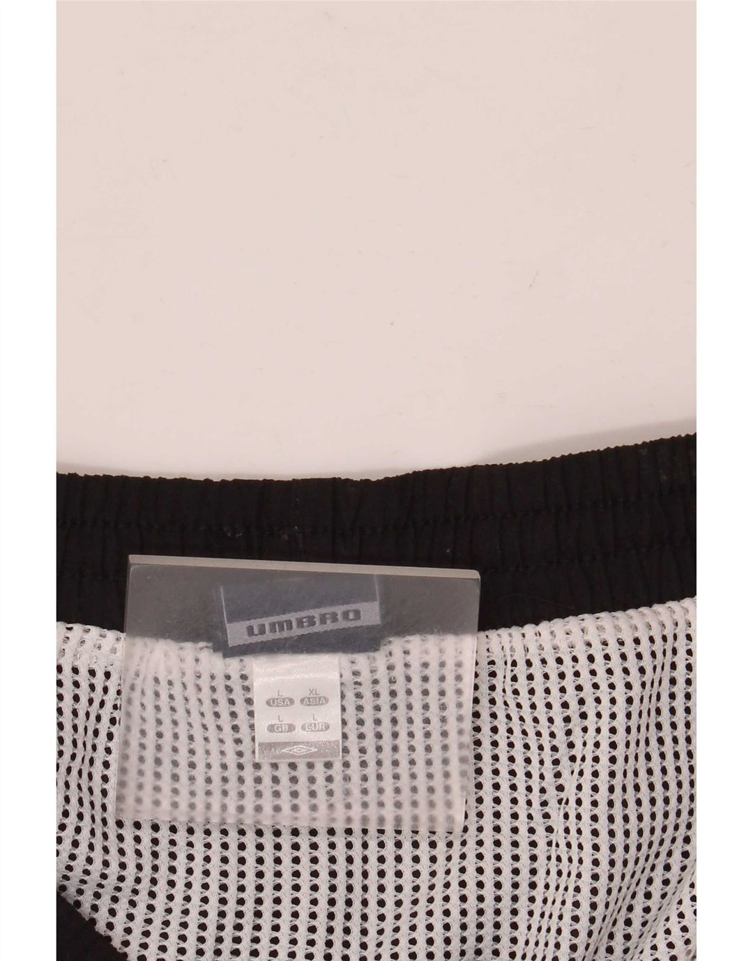 Pantalones cortos deportivos Umbro para hombre, talla grande, color negro