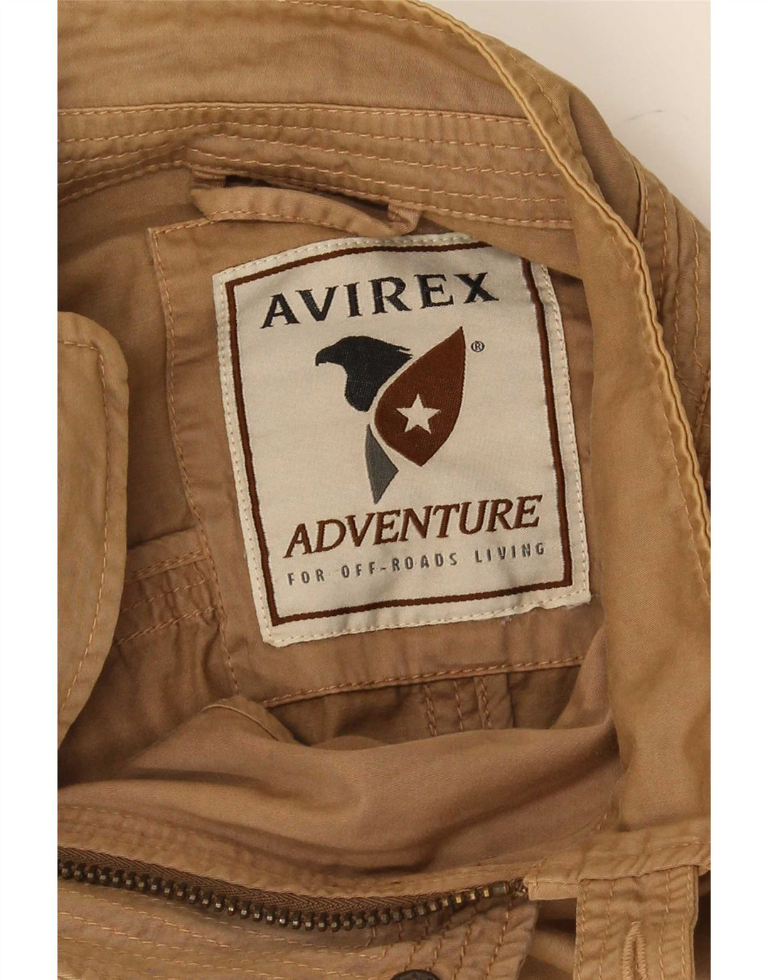 Avirex Chaqueta Bomber para Hombre UK 46 2XL Algodón Marrón
