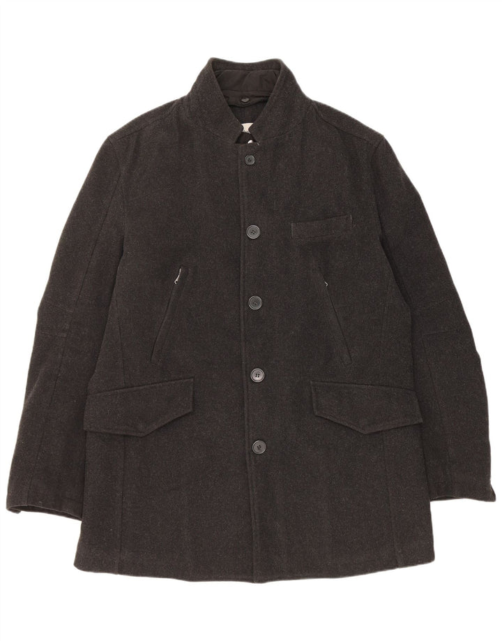 Gian Marco Venturi Abrigo para hombre Reino Unido 40 Lana gris grande