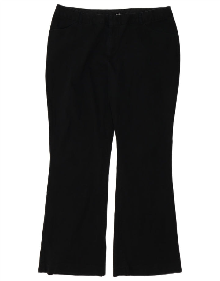 MOSSIMO Pantalones casuales con corte de bota para mujer US 16 2XL W38 L32 Algodón negro