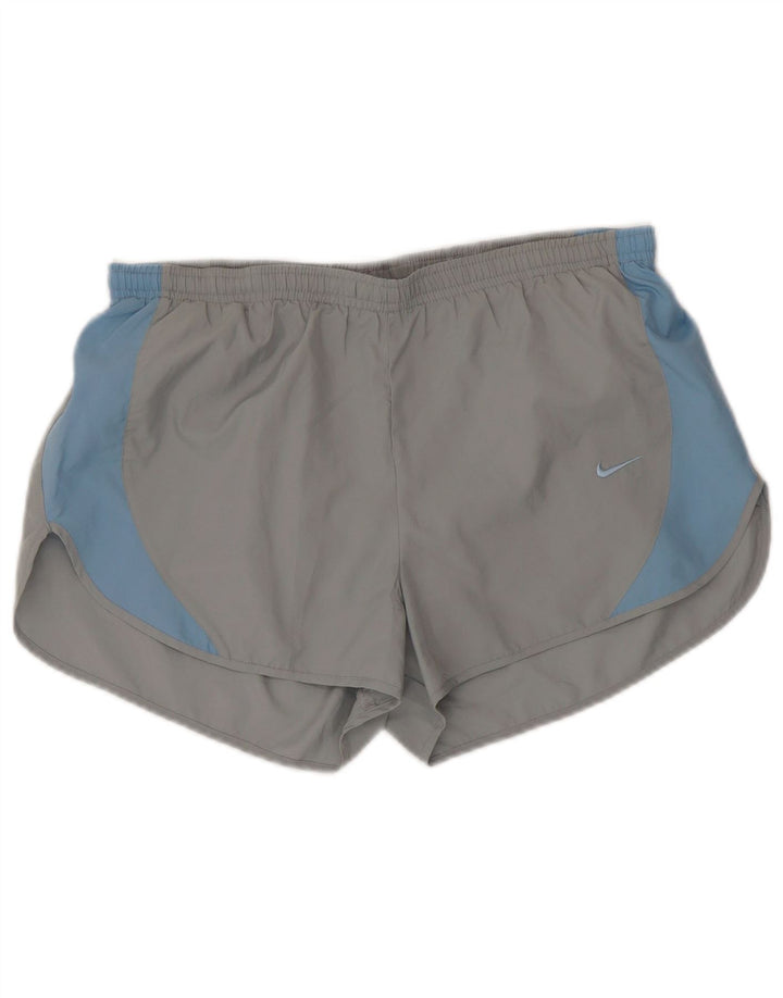 Pantalones cortos deportivos Nike Dri Fit para hombre Poliéster color block gris medio