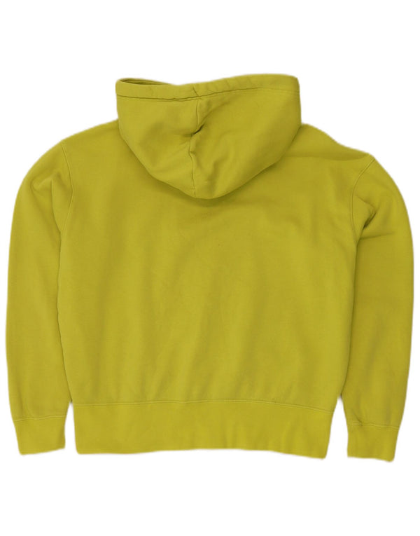 NIKE Jersey con capucha extragrande para mujer UK 6 XS Algodón amarillo