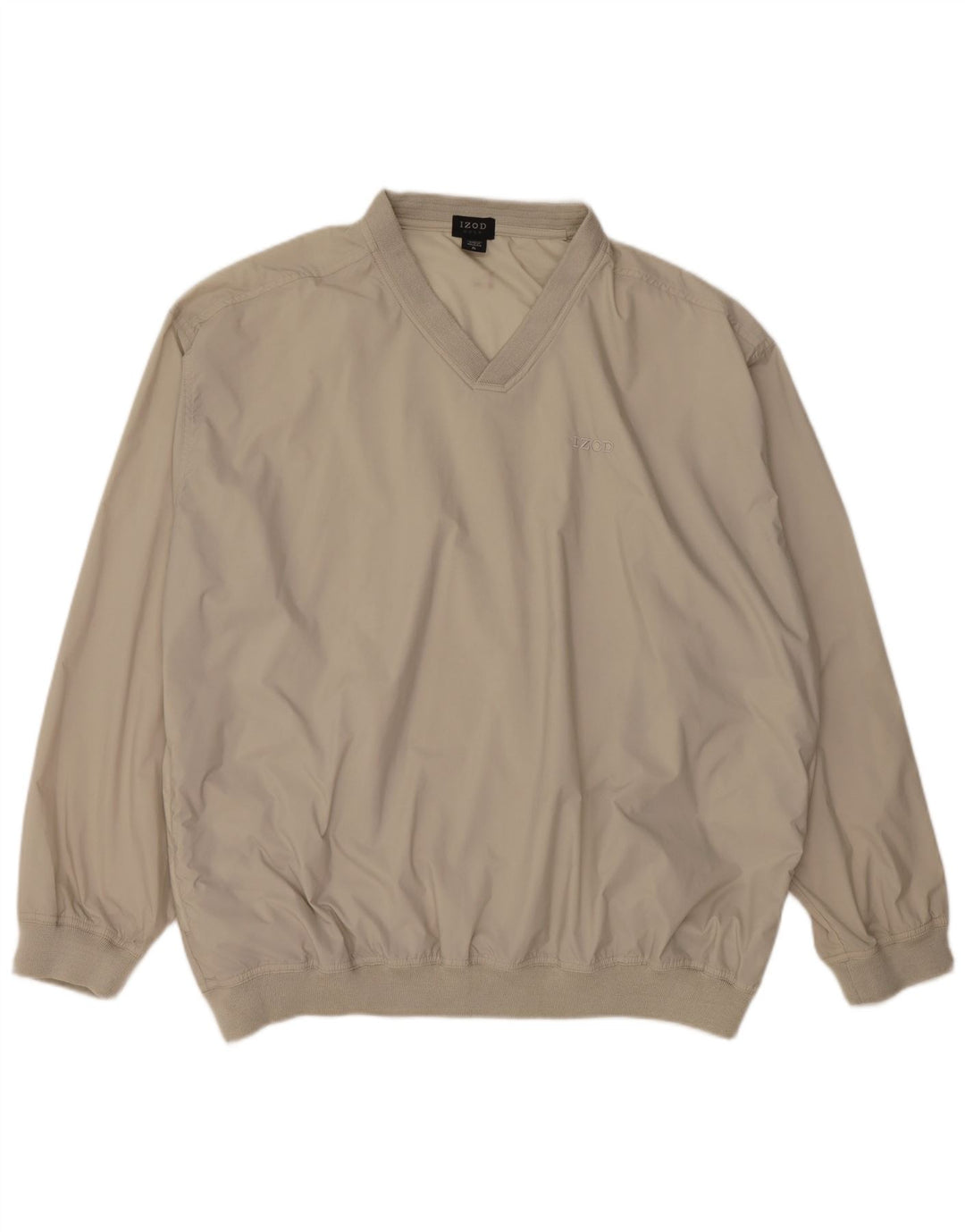 Izod Mens Loose Fit Jersey Chándal Top XL Nylon Gris