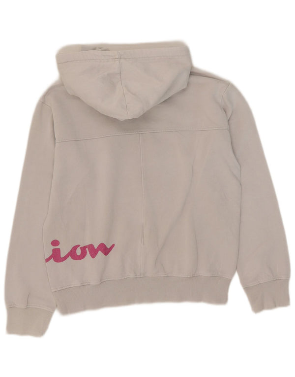 Champion Sudadera con capucha gráfica de gran tamaño para mujer Reino Unido 6 XS Algodón blanco