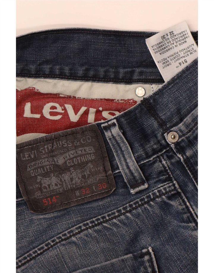 Levi's Jeans rectos 514 para hombre W32 L30 Algodón azul