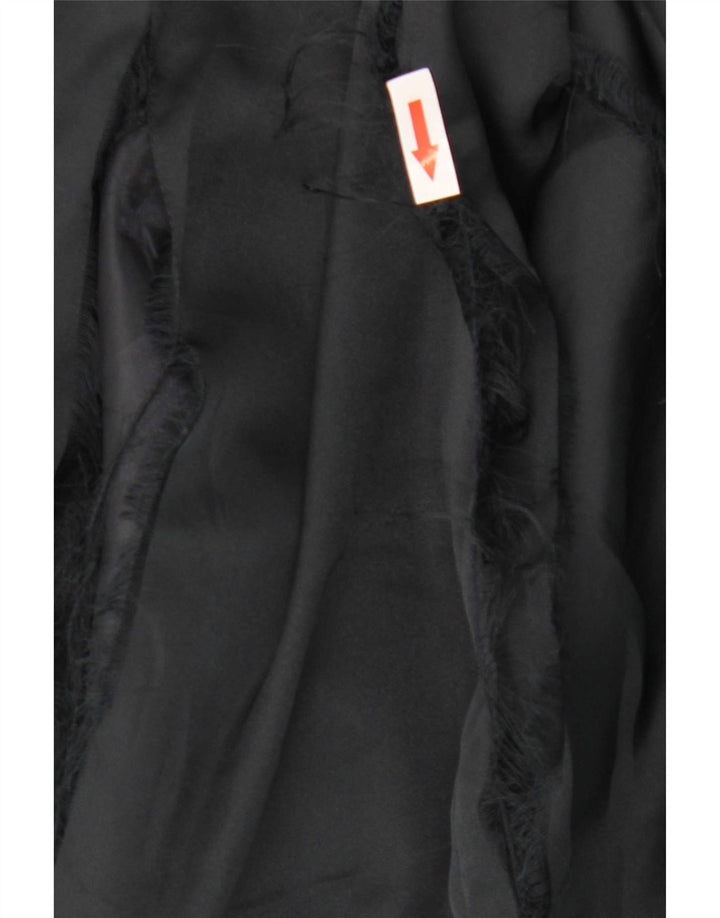 Zara Mujer Gabardina UK 40 Medio Azul Marino
