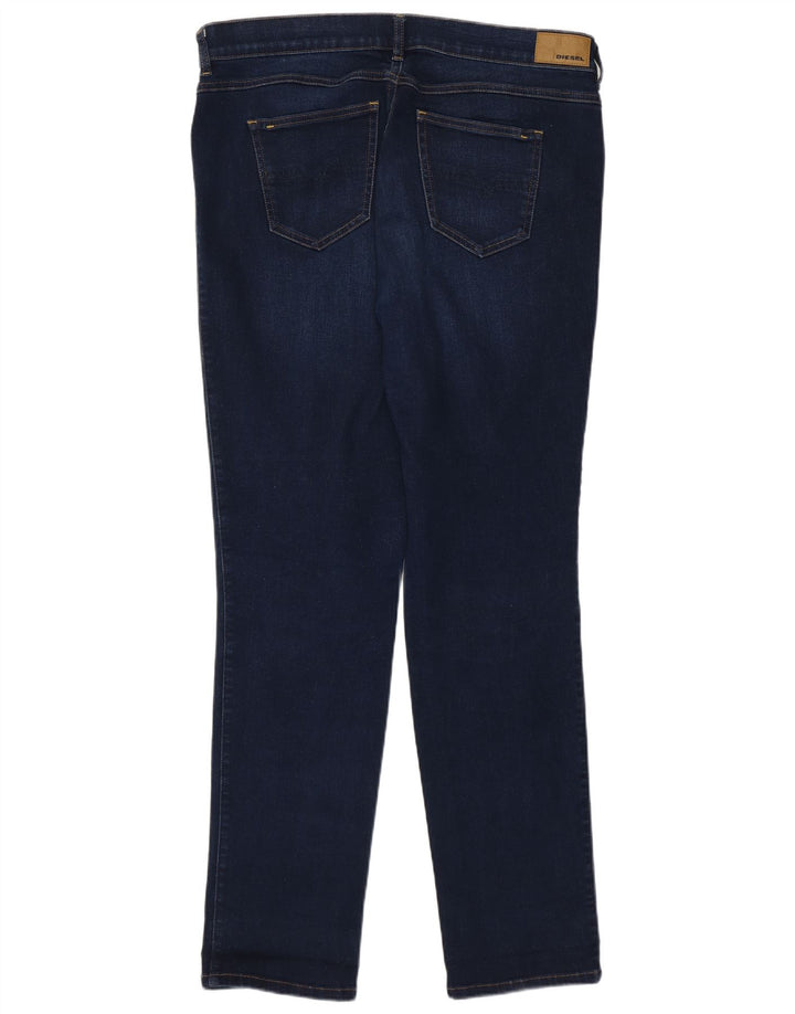 Diesel Mujer D-Sandy Regular Vaqueros Rectos W34 L34 Algodón Azul Marino