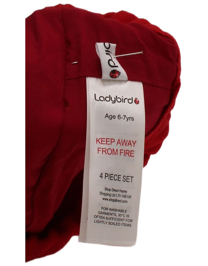 Boina de lana vintage para niñas 6-7 años Poliéster rojo
