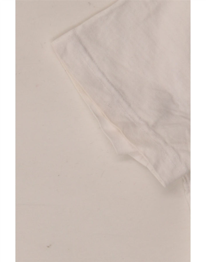 Crew Clothing - Camiseta para hombre, talla grande, algodón blanco