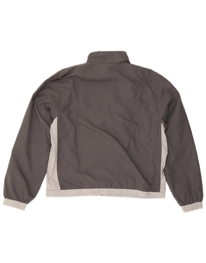 Reebok Chaqueta de chándal para mujer UK 40 Grande Gris Colorblock Poliéster