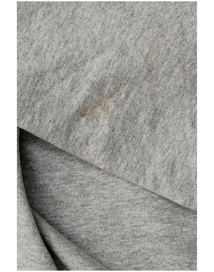 CREW CLOTHING Sudadera con cuello y cremallera para mujer UK 20 2XL Algodón gris