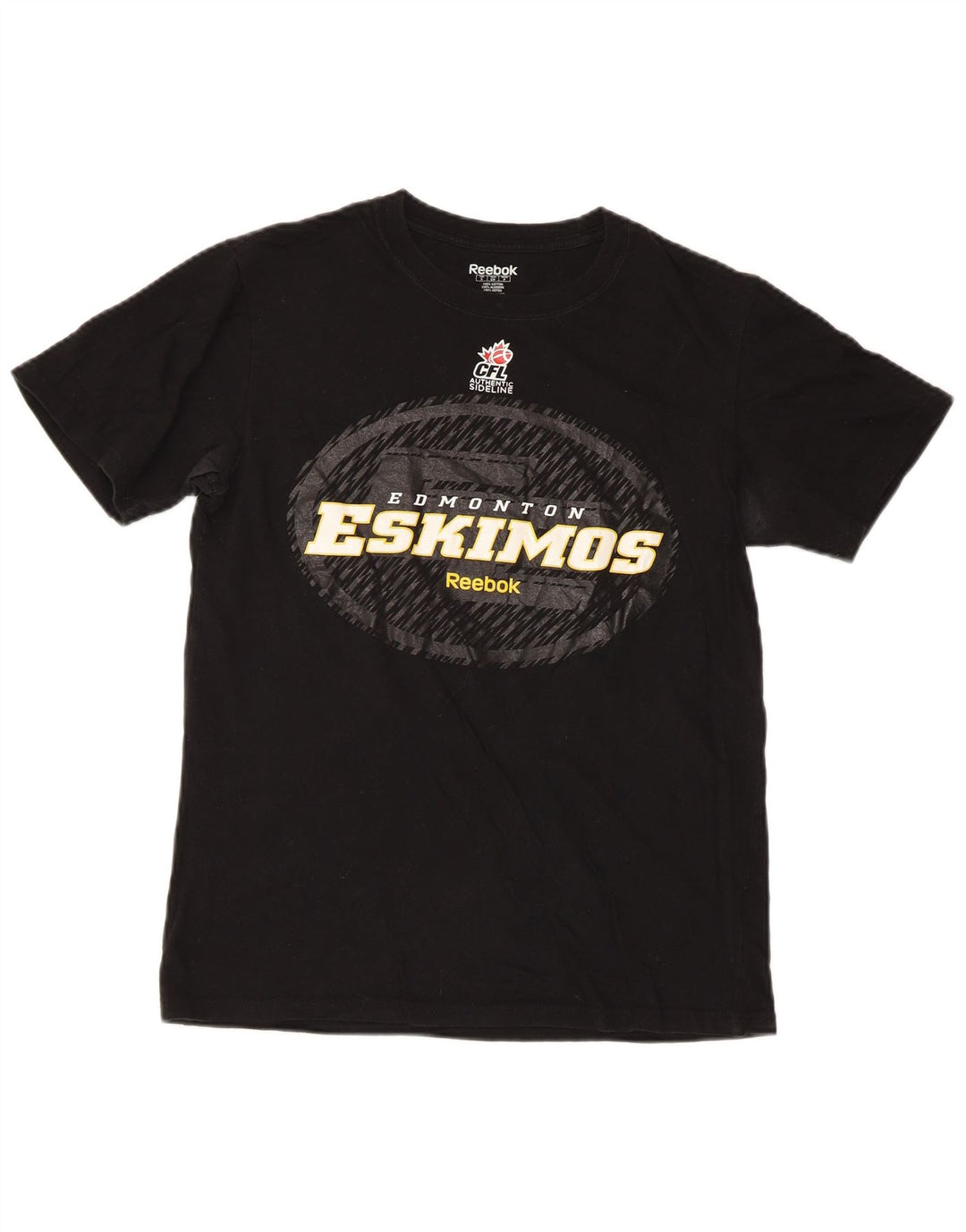 Reebok - Camiseta con gráfico regular para hombre, talla pequeña, algodón negro