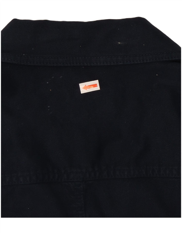 LAURA ASHLEY Chaqueta tipo blazer de 2 botones para mujer Reino Unido 12 Algodón azul marino mediano