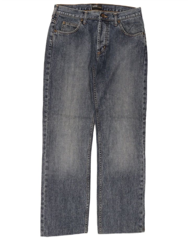 Lee Vaqueros Rectos Seattle Para Hombre W31 L30 Algodón Azul