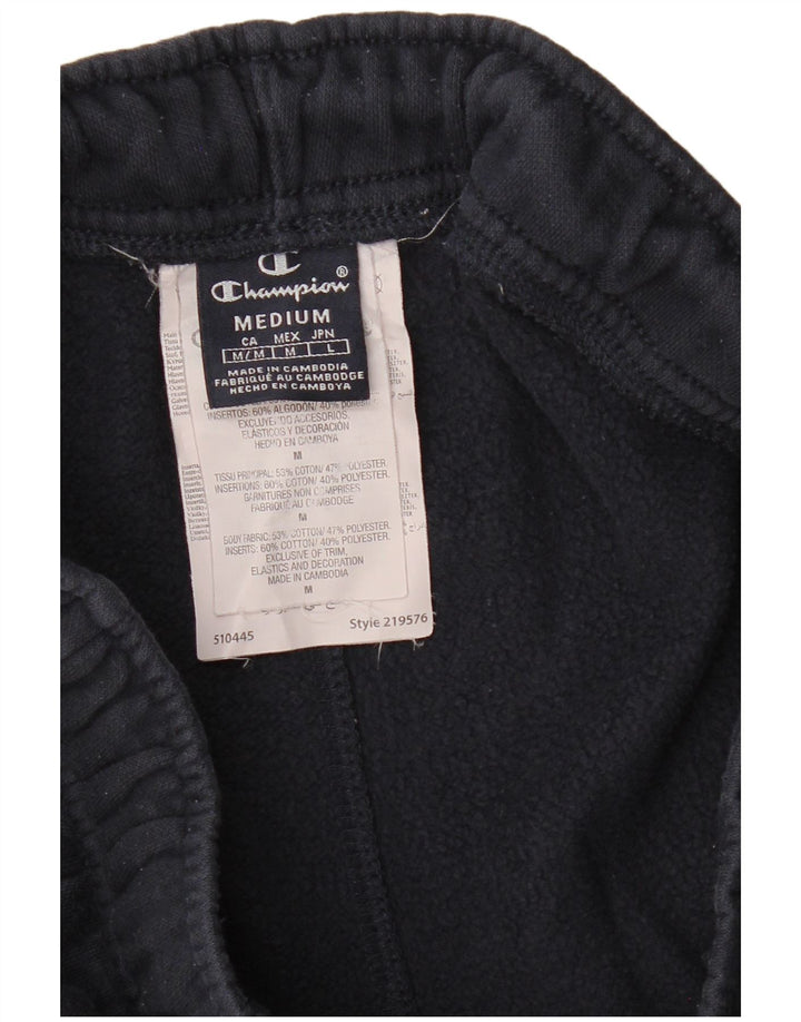 CHAMPION Pantalones cortos deportivos para hombre de algodón azul marino mediano