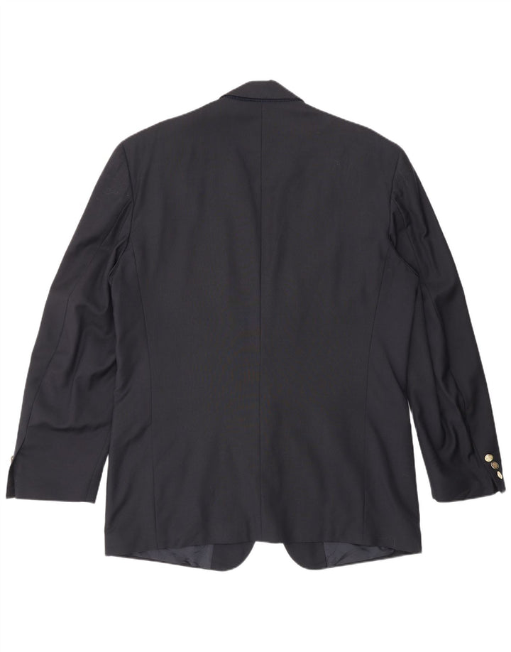Yves Saint Laurent Chaqueta blazer de 2 botones para hombre IT 52 XL Lana virgen azul marino