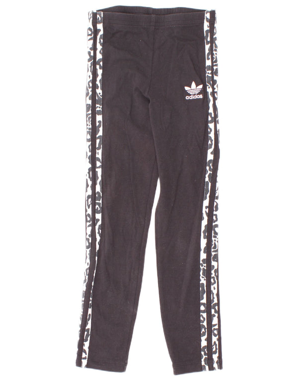 Leggings Adidas Niña 6-7 Años Negro Animal Print Algodón