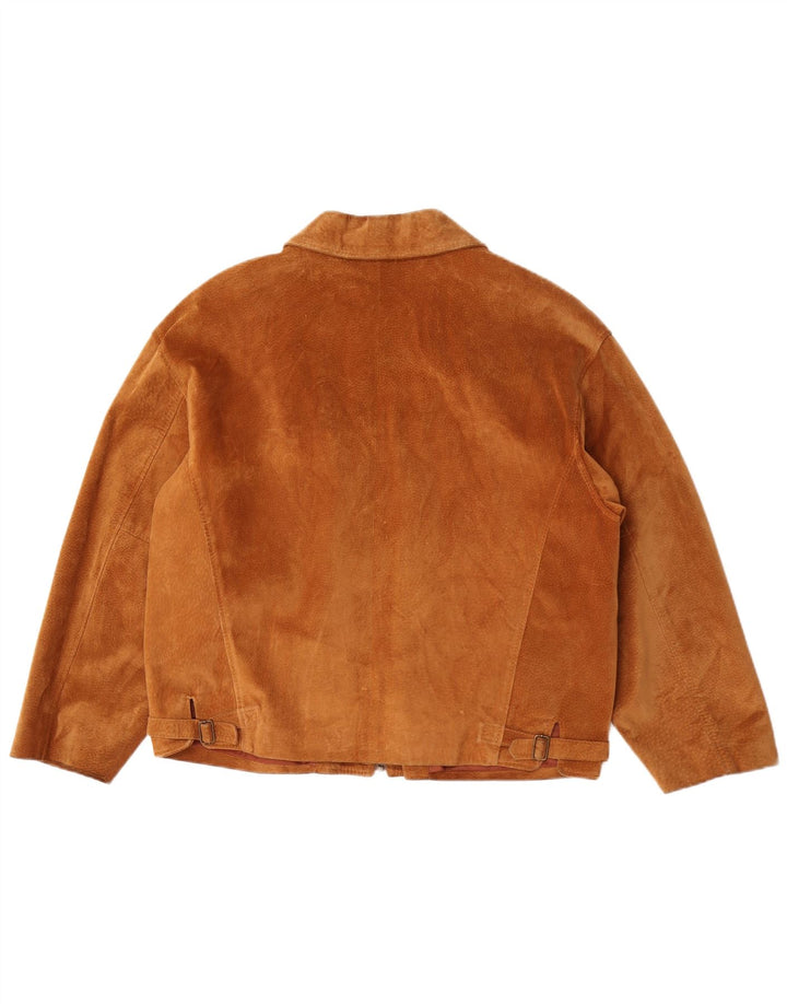 Antica Pelleria Chaqueta de ante para hombre UK 44 2XL Marrón