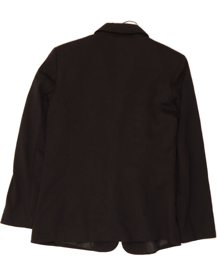 OASIS Womens Open Blazer Jacket UK 10 Small Black Polyester Vintage Oasis and Second-Hand Oasis from Messina Hembry 