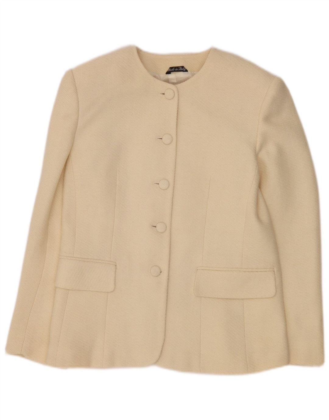 Andrea's Conjunto de falda de 2 piezas con 5 botones para mujer IT 46 Large W28 Lana beige