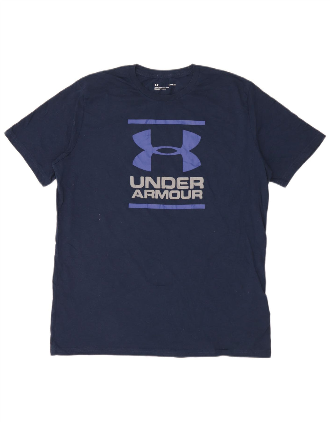 Under Armour Camiseta gráfica para hombre Top grande de algodón azul marino