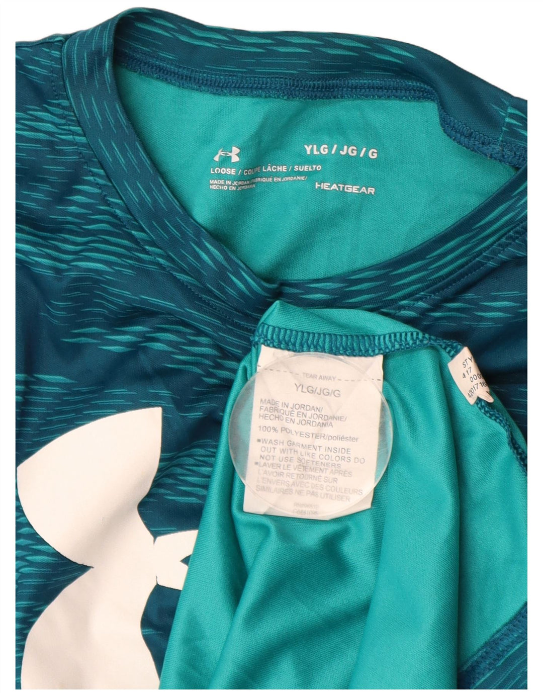 UNDER ARMOUR Camiseta gráfica Heat Gear para niños 11-12 años Grande Azul