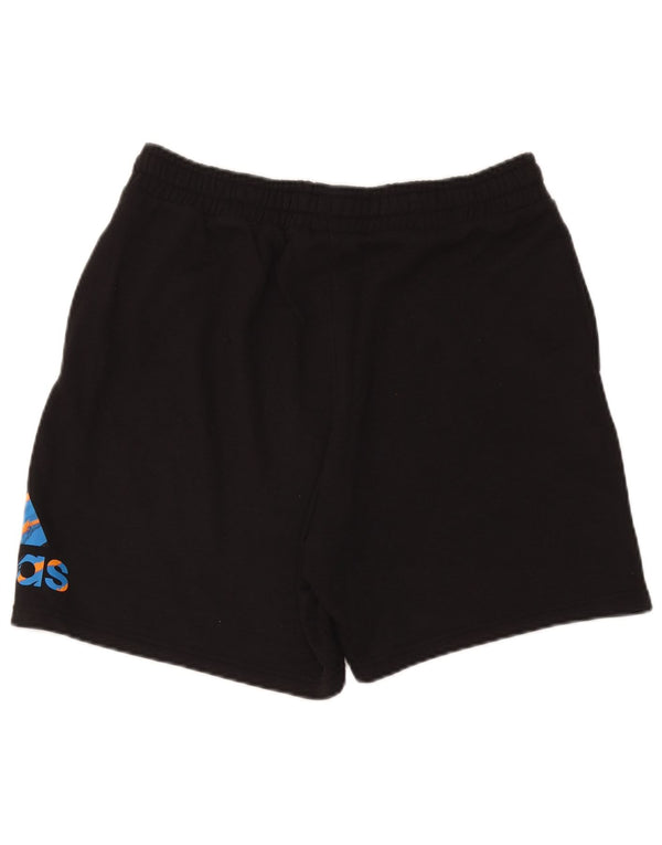 Adidas Pantalones cortos deportivos gráficos para hombre XL Algodón negro