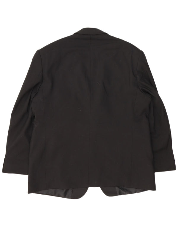 Marks & Spencer Chaqueta tipo blazer de 2 botones para hombre UK 46 XL Lana negra