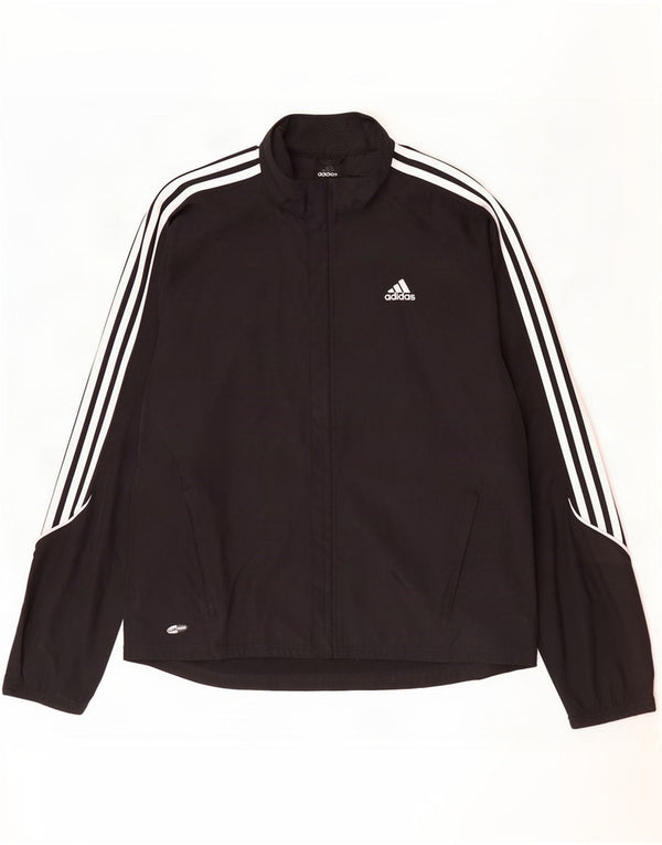 Adidas Mens Clima Proof Chándal Top Chaqueta Grande Poliéster Negro