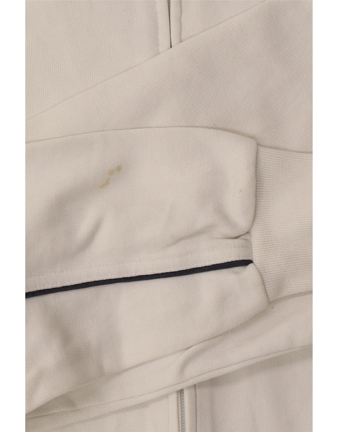 CHAMPION Chaqueta superior de chándal de ajuste fácil para mujer UK 46 Grande Algodón blanco