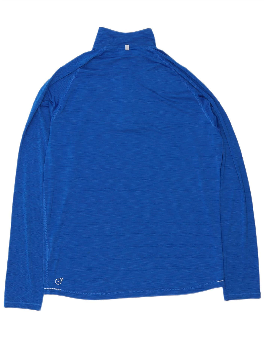 Puma Mens Zip Neck Top manga larga poliéster moteado azul grande