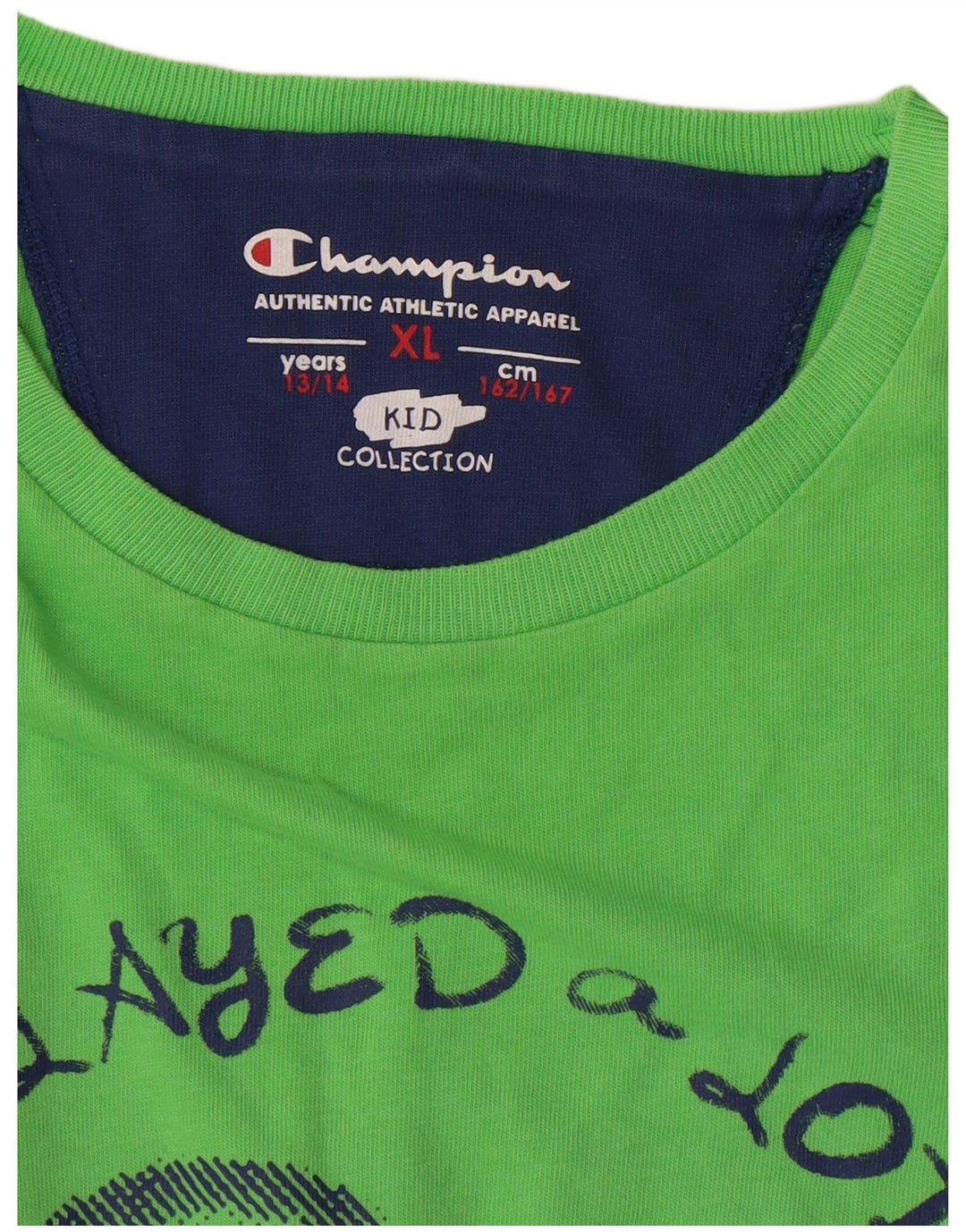 Champion Camiseta gráfica para niño 13-14 años XL Verde