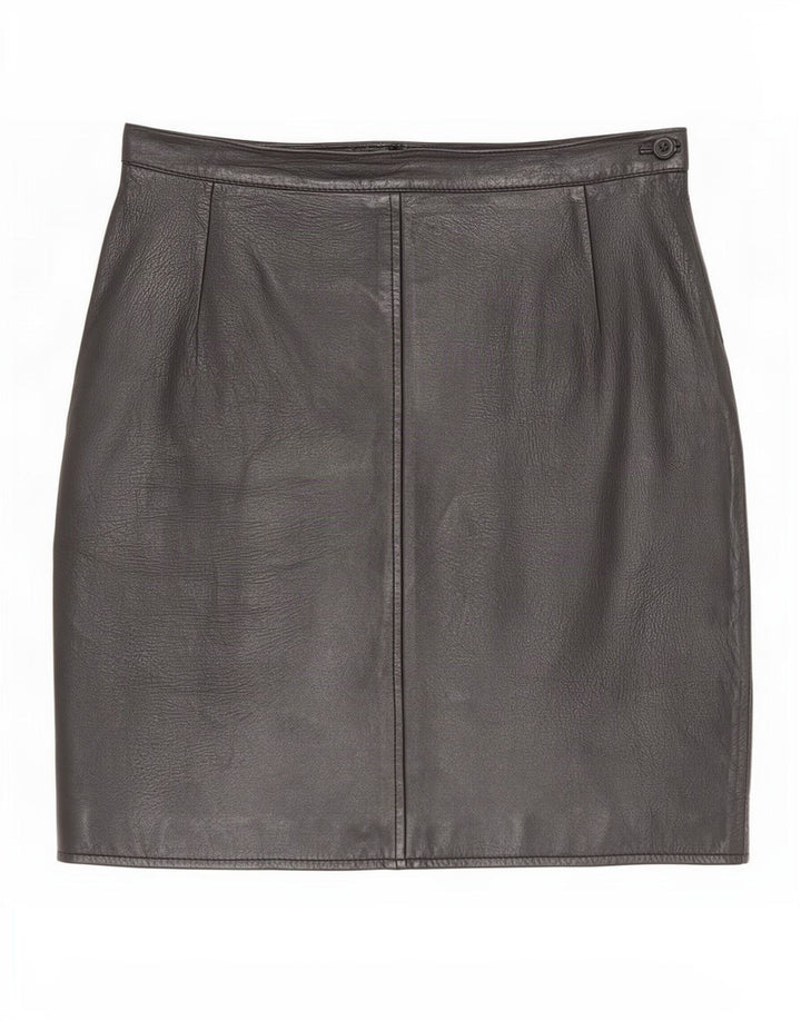Falda de cuero para mujer i Blues IT 42 Medium W28 Black