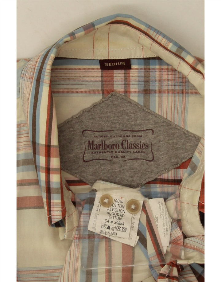 MARLBORO CLASSICS Camisa Manga Corta Hombre Medium Multicolor Check