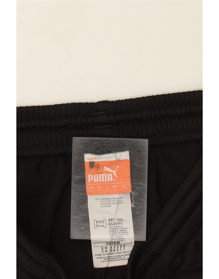 PUMA Pantalones de chándal para hombre, talla grande, color negro, poliéster