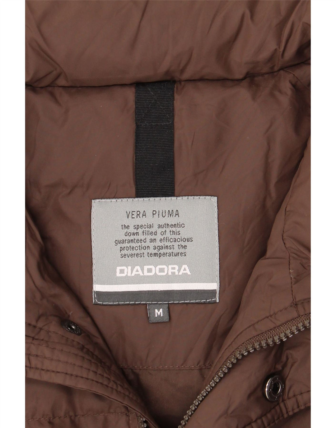 DIADORA Mens Padded Jacket UK 38 Medium Brown Polyamide Vintage Diadora and Second-Hand Diadora from Messina Hembry 