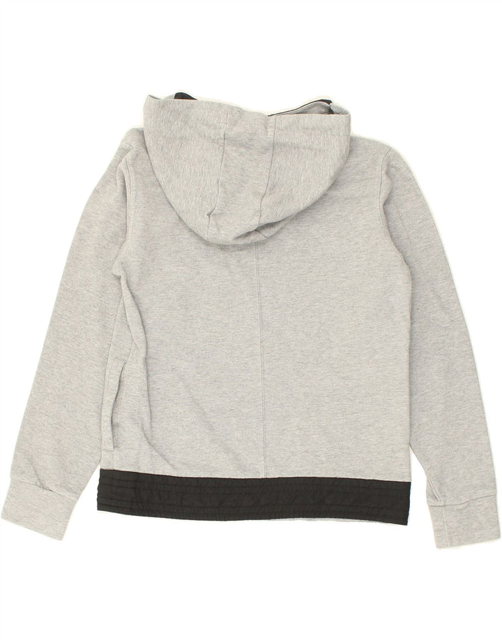 NIKE Womens Hoodie Jumper UK 6 XS Grey Cotton | Vintage Nike | Thrift | Second-Hand Nike | Used Clothing | Messina Hembry 
