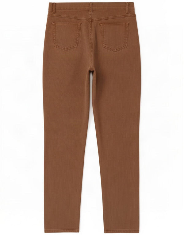 Marks & Spencer Jeans rectos para mujer UK 20 2XL W38 L31 Algodón marrón