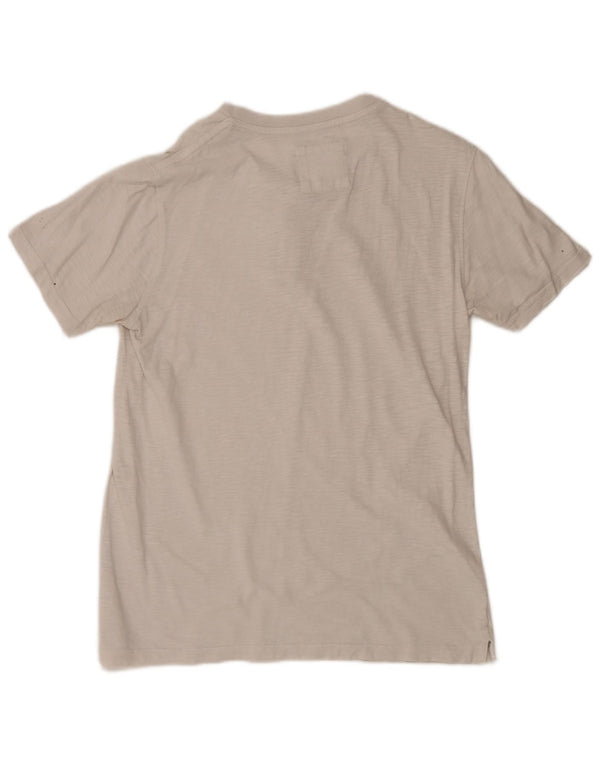 Camiseta para hombre Fat Face Top mediano blanco moteado