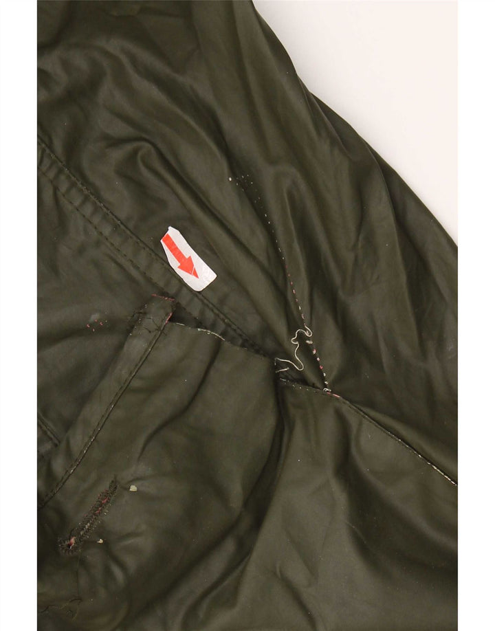 Barbour Chaqueta de algodón encerado para mujer UK 10 Small Khaki