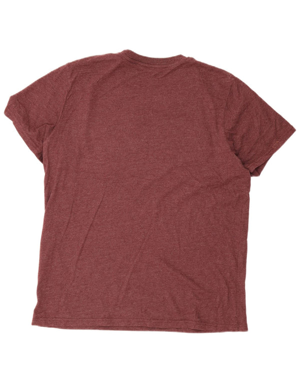 Superdry Camiseta gráfica para hombre Top 2XL Algodón burdeos