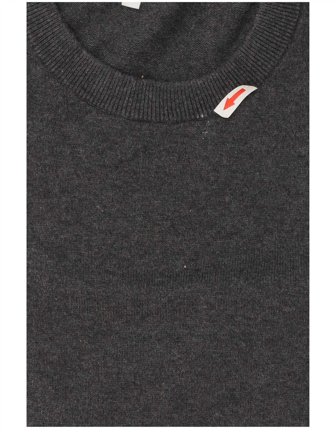 John Lewis - Jersey de cuello redondo para hombre, talla grande, algodón gris