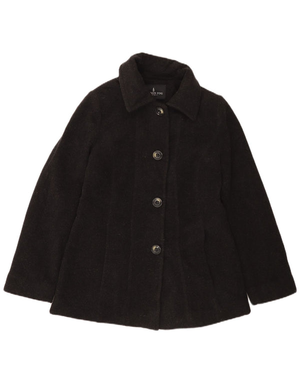 LONDON FOG Abrigo para mujer UK 10 Small Grey Wool