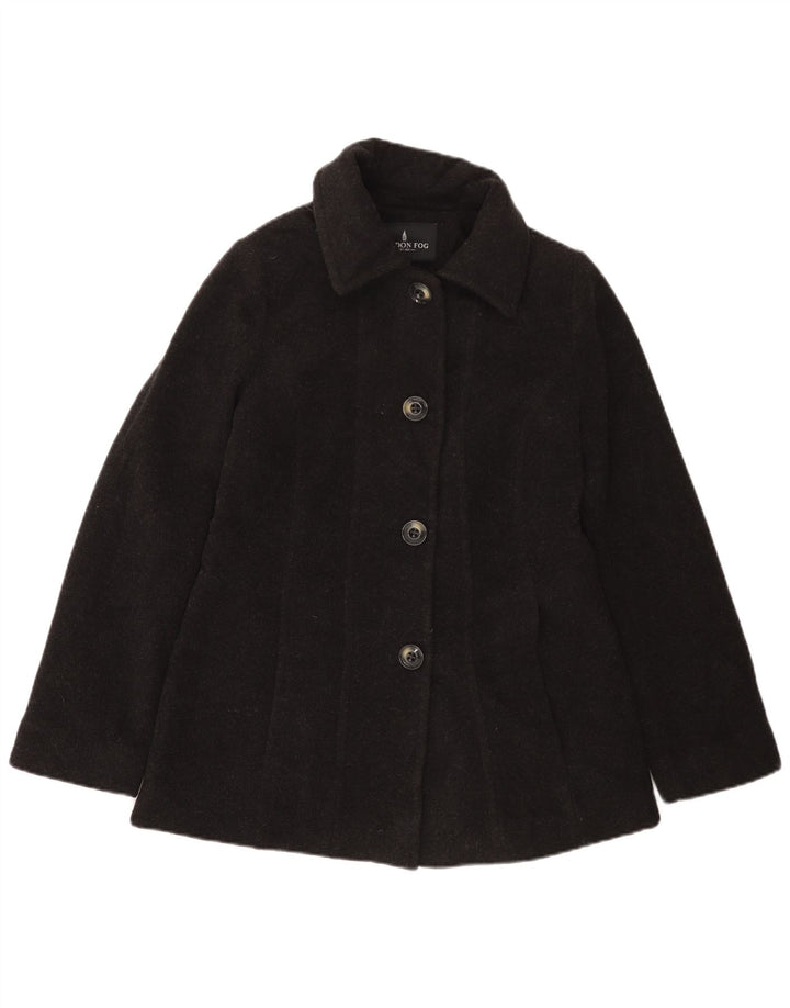 LONDON FOG Abrigo para mujer UK 10 Small Grey Wool