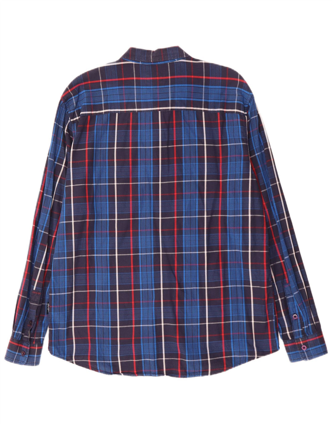 Wrangler Camisa Regular Fit Hombre XL Algodón A Cuadros Azul Marino