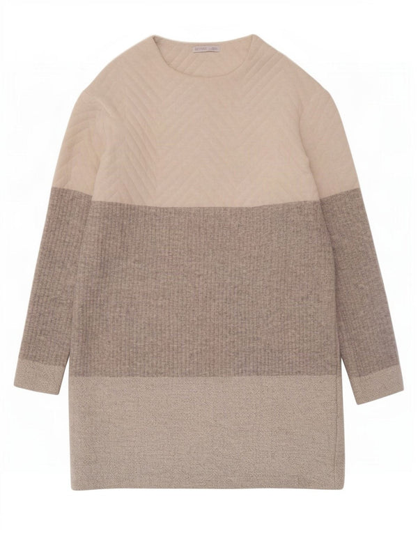 Zara Vestido tipo jersey para mujer UK 40 Pequeño Poliéster con bloques de color multicolor