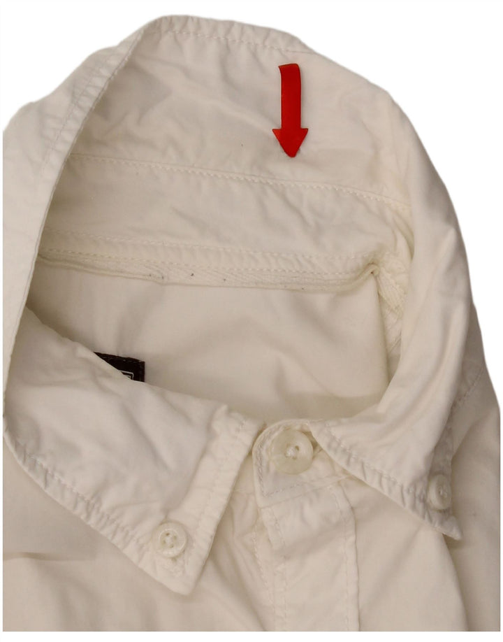 Camisa de hombre Fat Face Algodón blanco mediano