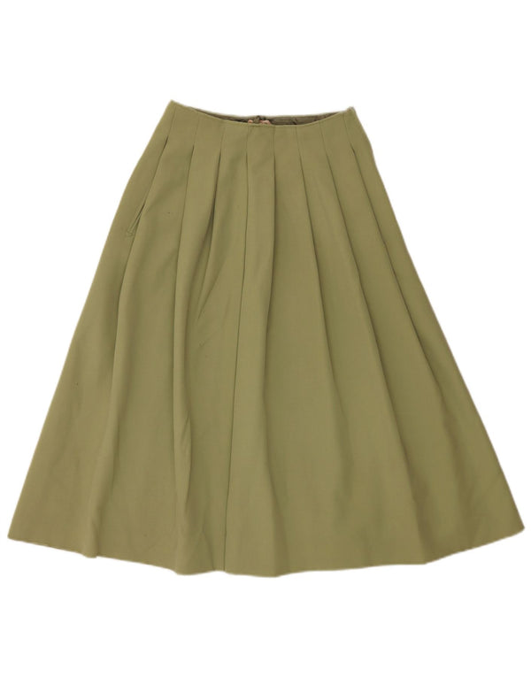 LES COPAINS Falda Plisada Mujer UK 0 2XS W24 Caqui