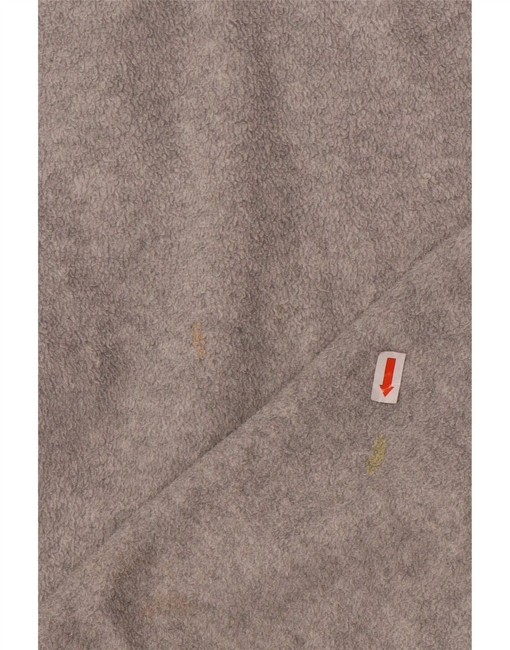 Asics Hombre Zip Neck Fleece Jumper Gris Medio